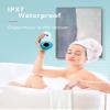 HEYSONG Portable Bluetooth Speaker, Waterproof Wireless Shower Speakers with Good Bass, IPX7 Floating, 5000mAh, TF Card, Loud Sound for Beach, Pool, Kayak Accessories, Gifts for Women, Girl-Sky Blue view 2