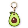 Leather Keychain Case Holder Compatible with Apple AirTag, GPS Airtag Keychain Finder Tracker with Key Ring, Anti-Scratch Protective Air Tag Cover for Keys, Wallet(Avocado) view 1
