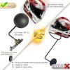 Motorcycle Helmet Holder Wall Mount 180 Degree Rotation Metal Bike Helmet Rack Mount Bicycle Helmet Display Stand Hanger with 2 Hooks Accessories for Motorcycle Baseball Rugby Helmet - Gray, 1 Pcs view 4