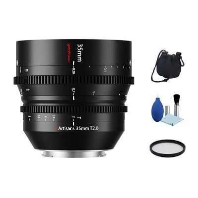 7artisans 35mm T2.0 Full Frame Large Aperture Cine Cinematic Professional Film Lens for Sony E Mount Mirrorless Camera A6000 A6300 A6400 A7C A7SII A7MII A7MIII A7MIV A9 A7RII A7RIII