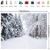 10x6.5ft Winter Forest Trail Background Heavy Snow Pressure Branches Snow Covered Banner Photo Background view 3