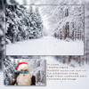 10x6.5ft Winter Forest Trail Background Heavy Snow Pressure Branches Snow Covered Banner Photo Background view 4