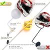 Kikerike Motorcycle Helmet Holder Wall Mount 180 Degree Rotation Metal Bike Helmet Rack Mount Bicycle Helmet Display Stand Hanger with 2 Hooks for Motorcycle Bike Baseball Rugby Helmet - White, 2 Pcs view 4