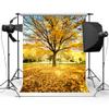 10X20ft Autumn Outdoor Forest Photography Background Yellow Leaves Romantic Atmosphere Banner Decoration Background view 1