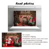 10x10ft Christmas Fireplace Photo Backdrop Christmas Party Decoration Banner Christmas Trees Xmas Gifts Backgrounds for Photography view 4