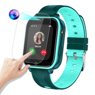 4G SmartWatch for Kids, 1.69'' Touch Screen Child's Mini Cell Phone Watch with GPS Tracker, SOS Calling, Face Unlock Wristwatch for Boys Girls, Birthday Xmas Gifts for Age 3-12 Years (Cyan-Blue)