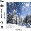 10x10ft Winter Forest Backdrop Christmas Wonderland Christmas Photography Portrait Photo Studio Background for Newborn Baby Photography Backdrops view 3