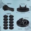 Yookeer 60 Pieces Magnetic Zip Tie Mount Multipurpose Cable Holder Magnets Magnetic Wire Management Bases with Heavy Duty Zip, Mount Nylon Cable Ties in Total (43 mm) view 3