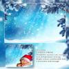 10X10ft Winter Outdoor Snow Scene Photography Background Pine Branches Christmas Wonderland Photo Background Portrait Photography Props Backdrops view 4