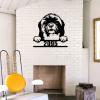 SILYHEART ShihTzu Wall Art with Custom House Number Funny Animal Pet Sign Modern Home Decor Personalized Front Porch Address Plaque ShihTzu Lover Gifts Dog Door Hanger 18in view 3