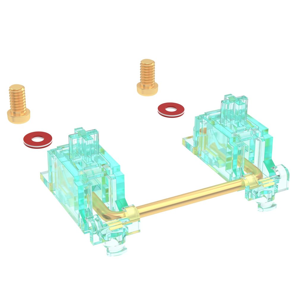 DUROCK Stabilizer V3, Screw in Stabilizers with 2u 6.25u 7u Wires, PCB Mount Keyboard Stabilizers for Mechanical Keyboards (V3 Teal 100% Kit)