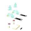 DUROCK Stabilizer V3, Screw in Stabilizers with 2u 6.25u 7u Wires, PCB Mount Keyboard Stabilizers for Mechanical Keyboards (V3 Teal 100% Kit) view 4