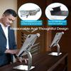 woleyi Anti Theft Tablet Kiosk Stand for 9"-14" Tablet, Security iPad Desk Floor Stand, Heavy Duty Tablets POS Display Mount with Lock and Key, Compatible iPad Pro 13/Air, Surface Pro/Go, Galaxy Tabs view 3