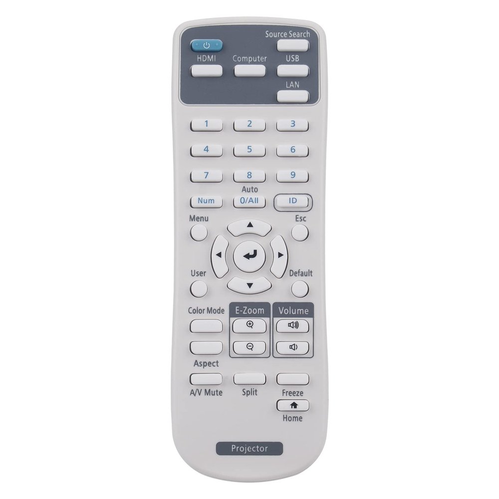PERFASCIN Replace Infrared Remote Control Fit for Epson Projector EB-X06 EB-E01 EB-E500 EB-1485Fi EB-1480Fi EB-735Fi EB-725Wi EB-725W EB-720 EBL200F
