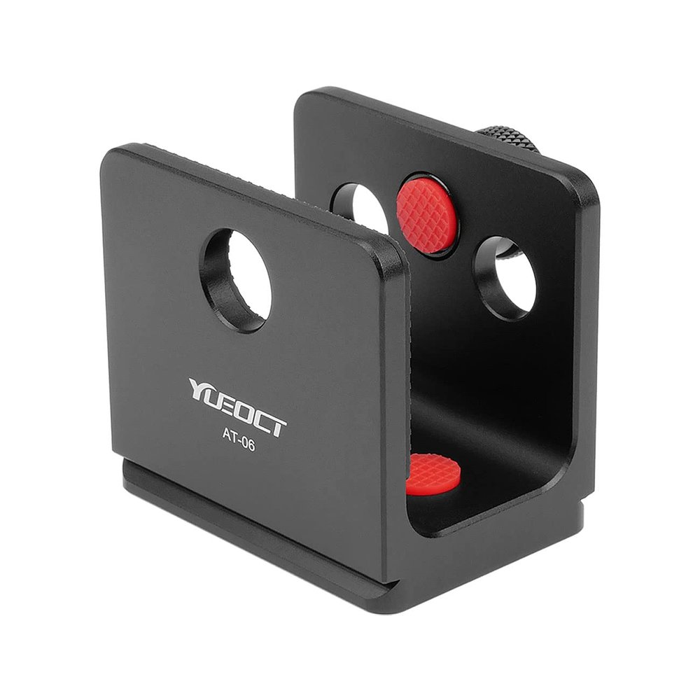 YUEOCT Tripod Mount Adapter for Leica 1200 1600 2000 2400 2700 2800 3500 Rangemaster CRF Laser Rangefinder Built-in Arca Swiss Quick Release Plate with 1/4" Screw Holes