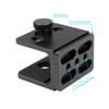 YUEOCT Tripod Mount Adapter for Leica 1200 1600 2000 2400 2700 2800 3500 Rangemaster CRF Laser Rangefinder Built-in Arca Swiss Quick Release Plate with 1/4" Screw Holes view 4