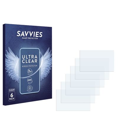 savvies Screen Protector Compatible with Bauknecht W Active 711CC Protection Film Clear 6-Pack