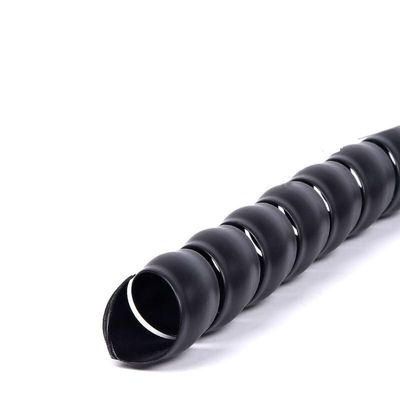 1Meter/pc ID 8-45mm Line Organizer Pipe Protection Flexible Spiral Wrap Winding Cable Wire Protector Cable Sleeve Cover Tube (Color : Black, Inside Diameter : ID 30mm)