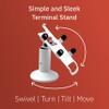 First Data FD35 & FD40 Swivel and Tilt Stand (White) view 3