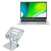 BoxWave Stand and Mount Compatible with Acer Swift 1 (SF114-34) - Executive VersaView Laptop Stand, Ergonomic Adjustable Viewing Angle Metallic Riser - Metallic Silver view 1
