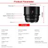 7artisans 85mm T2.0 Cine Lens for Sony E-Mount Camare,Full Frame Large Aperture Mirrorless Camera Lenses view 3