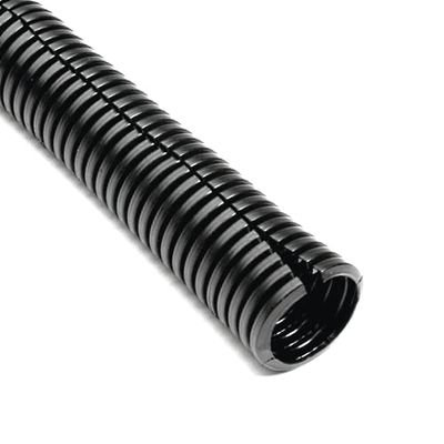 1/4" Wire Loom, Black 85C Polyethylene Split Sleeving, 500 ft Length