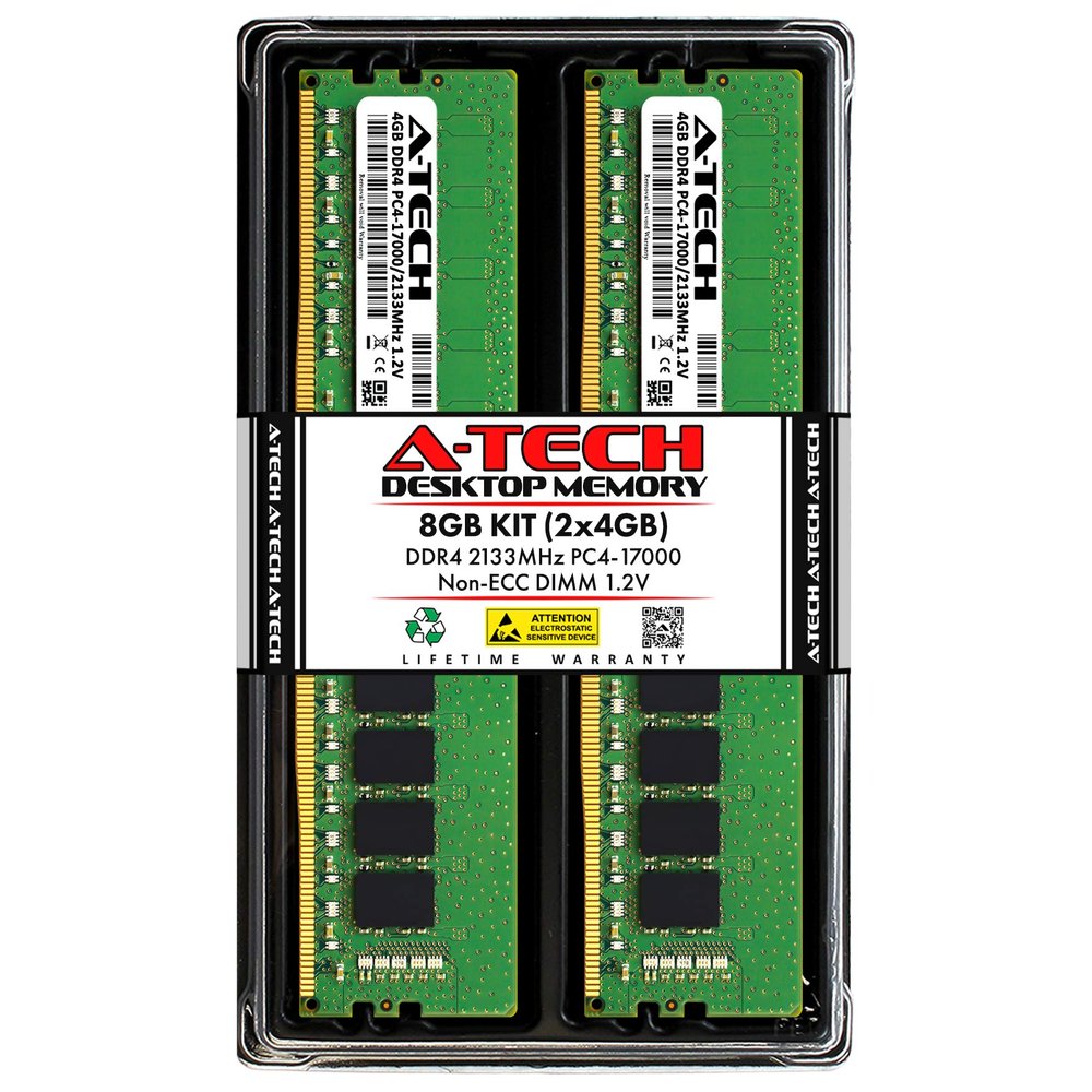 A-Tech 8GB Kit (2x4GB) RAM for Acer Aspire TC-330G | DDR4 2133MHz PC4-17000 DIMM 288-Pin Non-ECC UDIMM Memory Upgrade