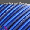 JAVEX 12-Gauge AWG Audio Speaker Wire (250 FT), [OFC Oxygen-Free Copper] Thin Flat Cable for Automotive Car Stereo Audio, HI-FI Stereo, Home Theater, Blue/Black view 2