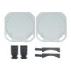 Four-Wheel Alignment Tool Turntable, Rotatable, High-Strength, Including Free Transition Bridge And Thrust Block, A Pair Of Aluminum Turntables Four-Wheel Alignment 360 Rotating Turntable 345mm view 1