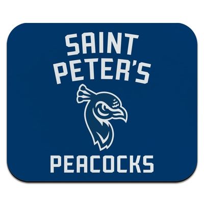 Saint Peters University Peacocks Logo Low Profile Thin Mouse Pad Mousepad