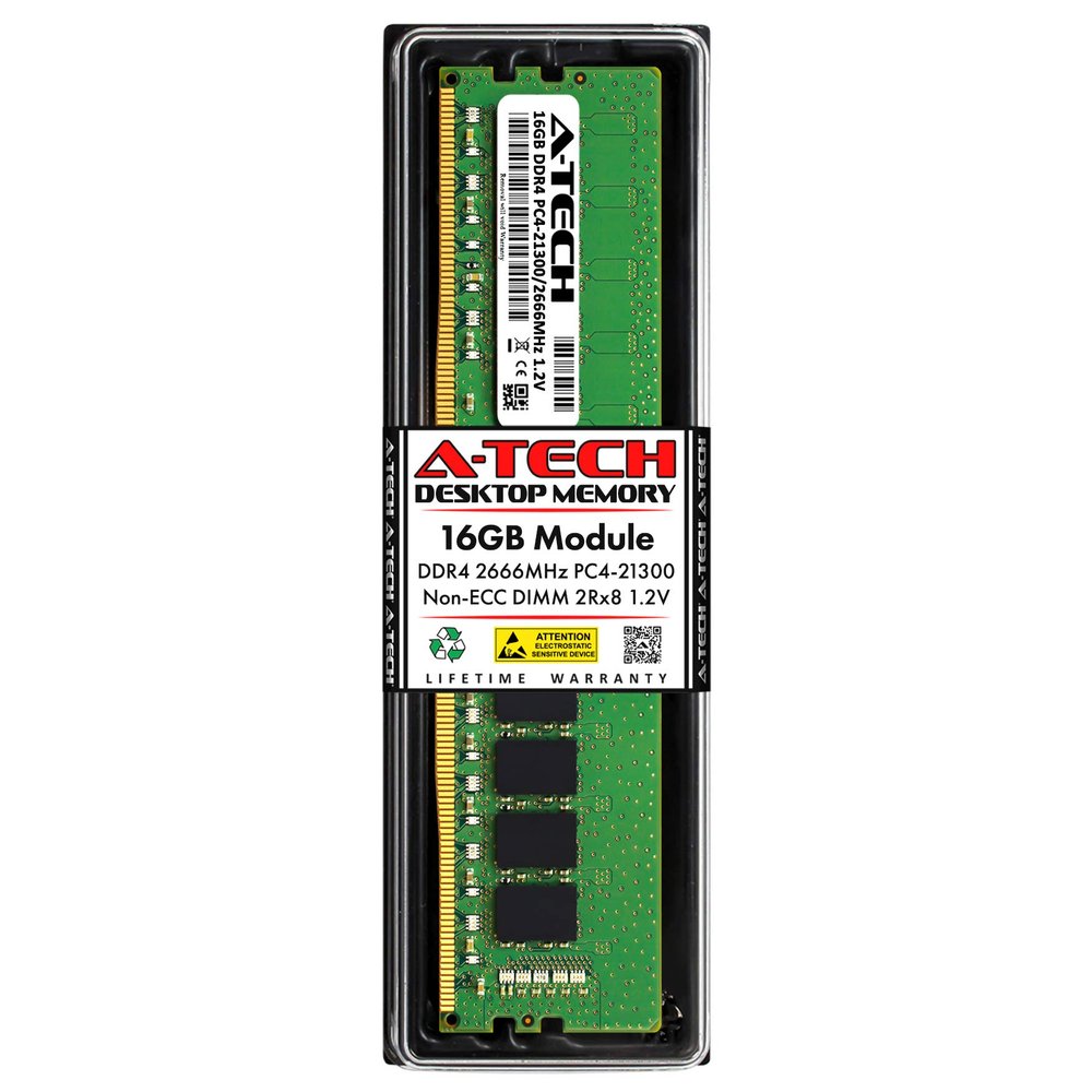 A-Tech 16GB RAM for Acer Aspire TC-390 | DDR4 2666MHz PC4-21300 DIMM 288-Pin Non-ECC UDIMM Memory Upgrade