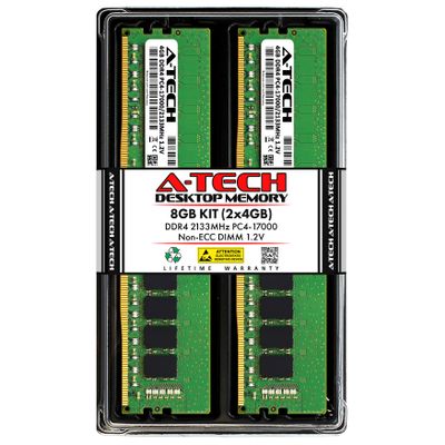 A-Tech 8GB Kit (2x4GB) RAM for Acer Aspire T3-715 | DDR4 2133MHz PC4-17000 DIMM 288-Pin Non-ECC UDIMM Memory Upgrade