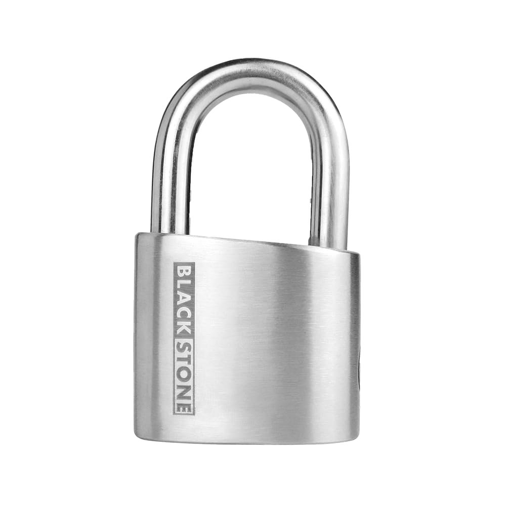 Blackstone Anti-Theft Loud 130db Alarm Padlock Weather Proof Heavy Duty Multi Purpose (12mm Shackle)