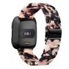 AWSMOR Compatible with Fitbit Versa 2 /Versa/Versa Lite Band Women men Resin Wristbands Strap with Metal Stainless Steel Buckle Replacement for Fitbit Versa 2 SmartwatchTortoise Stone view 2