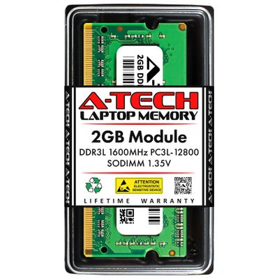 A-Tech 2GB RAM for Acer Spin 1 SP113-31 | DDR3/DDR3L 1600MHz PC3L-12800 SODIMM 204-Pin Memory Upgrade