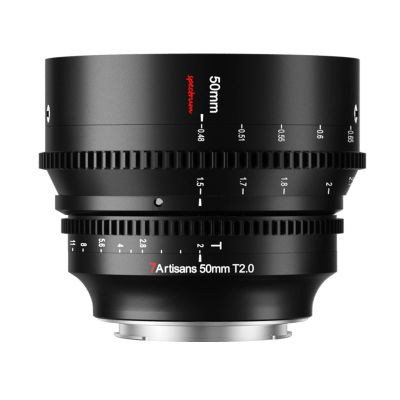 7artisans 50mm T2.0 Cine Lens for Z Mount,Full Frame Large Aperture Mirrorless Camera Lenses