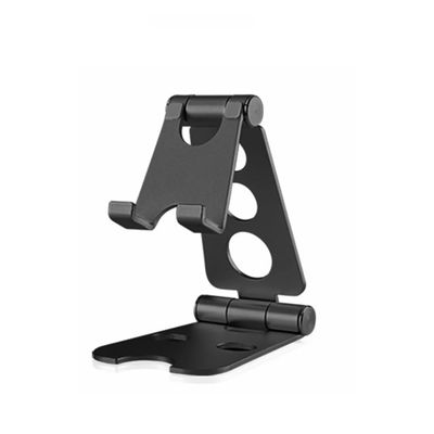 pickyegg.com Universal Folding Aluminum Alloy Mount Holder Stand for iPad Cell Phone Tablet (Black,Big Size 13.5cm)