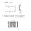13.3 Inch Industrial Panel PC Smart Capacitive Touch Screen Win10 Pro (4GB RAM 128GB SSD, Core i7-3537U) view 2