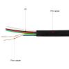 Coorle Telephone Cord 1000 FT Flat Black Roll(305m), 7 * 0.12mm Phone Extension Cable for Electric Curtains, Telephone view 3