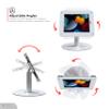 VESA Kiosk POS Stand | CTA Rotating VESA POS Kiosk Mount | Acrylic Security VESA Enclosure | iPad 10.2-inch (7th/8th/9th) Gen | Air 3 | Pro 10.5 inch | - White - (PAD-HSKSWAE) view 3