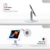 VESA Kiosk POS Stand | CTA Rotating VESA POS Kiosk Mount | Acrylic Security VESA Enclosure | iPad 10.2-inch (7th/8th/9th) Gen | Air 3 | Pro 10.5 inch | - White - (PAD-HSKSWAE) view 4