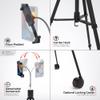 Tablet Mobile Tripod Stand  CTA Mobile Tripod Floor Stand for iPad 10th Gen 10.9-inch & 7-13-inch Tablets - Black (PAD-TRP) view 2