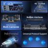 AVKANS PowerJoy PTZ Camera Joystick Controller, IP NDI PTZ Camera Controller Keyboard with 4D Joystick for Worship Church Live Streaming, NDI License Included (PTZ Controller with 5 inch Screen) view 3