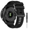 Ankersaila Soft Silicone Replacement Band Compatible with Garmin Forerunner 955 (Black) view 1