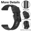 Ankersaila Soft Silicone Replacement Band Compatible with Garmin Forerunner 955 (Black) view 2