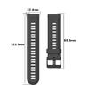 Ankersaila Soft Silicone Replacement Band Compatible with Garmin Forerunner 955 (Black) view 4