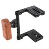 CAMVATE DSLR Video Camera Cage Stabilizer Rig + Cold Shoe Mount + 15mm Rod Clamp view 3