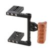 CAMVATE DSLR Video Camera Cage Stabilizer Rig + Cold Shoe Mount + 15mm Rod Clamp view 4