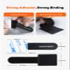 CableCreation Cable Ties, Strong Back-Glue Self Adhesive Cable Straps, Cable Management Straps Hook Loop Cord Organizer Wire Ties for Office/Home/Kitchen/Workshop, Black 5 Pack view 2