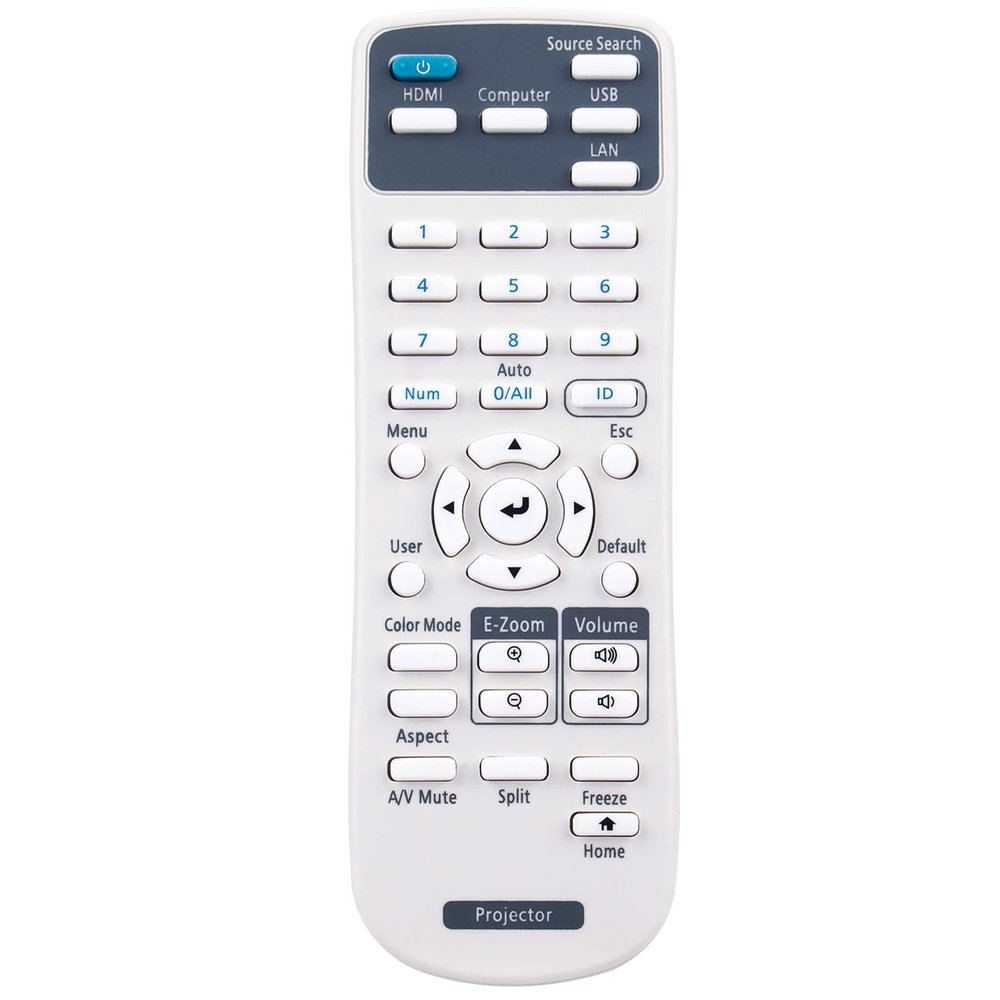 Replaced Remote Control fit for Epson Home Cinema Projector V11H980020 Home Cinema 880 VS260 EX3280 EB-992F EB-W51 EB-FH06 EB-982W EB-X51 EB-WO6 EB-972 EB-E10 EB-X06 EB-118 EB-E20 EB-E01 EB-W49